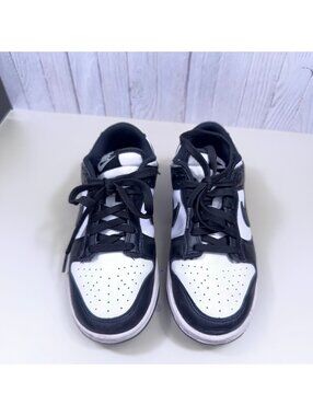 Nike Dunk Low Black White Panda Sneakers Girls Size 6Y